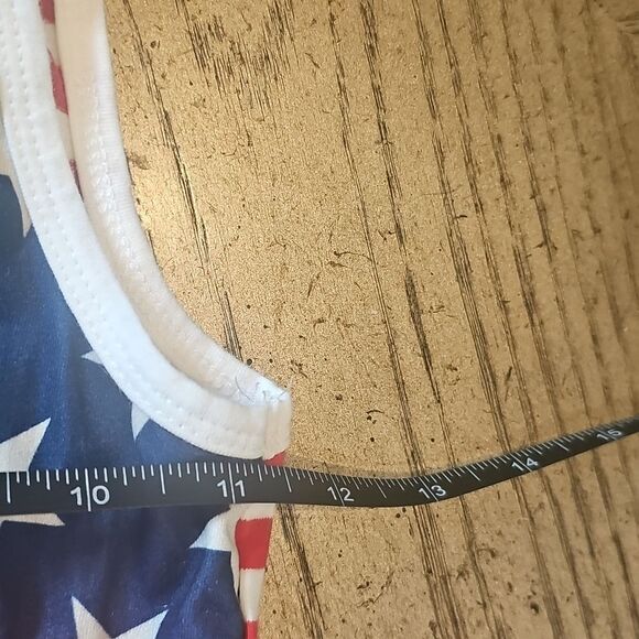 Patriotic Stars and Stripes Romper 3T - Picture 5 of 8